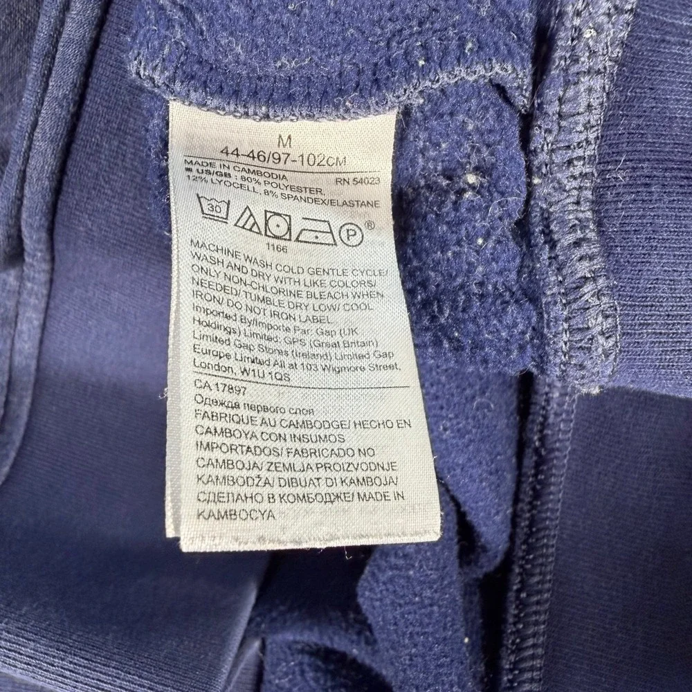 Banana Republic Polartec Half Preppy Navy Quarter Zip Pullover Mens Medium #4432
